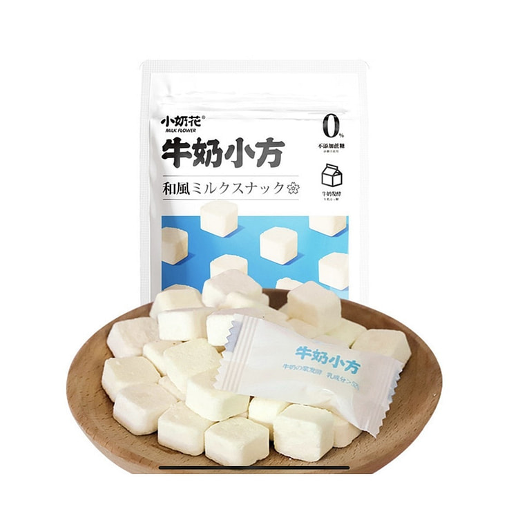其嘉 小奶花 日式小方奶酪奶酥零食 添加纯牛奶