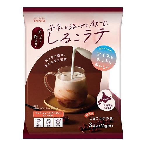 Tanio Red Bean Latte Powder 80gx3 1 each