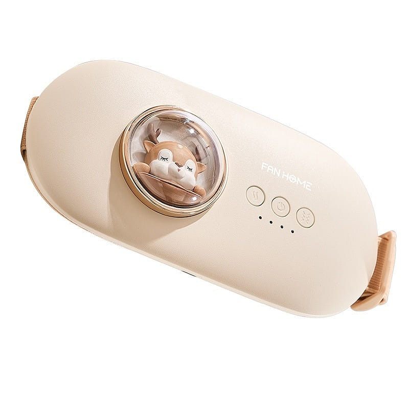 Warming Belt Vibration Massager USB Rechargeable White 1 each