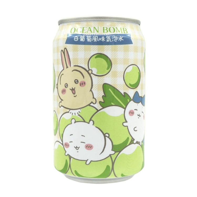 Ocean Bomb Chiikawa White Grape Sparkling Water