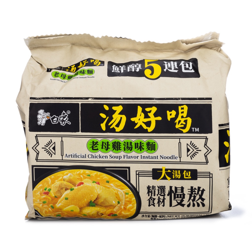 BaiXiang 라면 (치킨 육수) 555 그램*6 팩