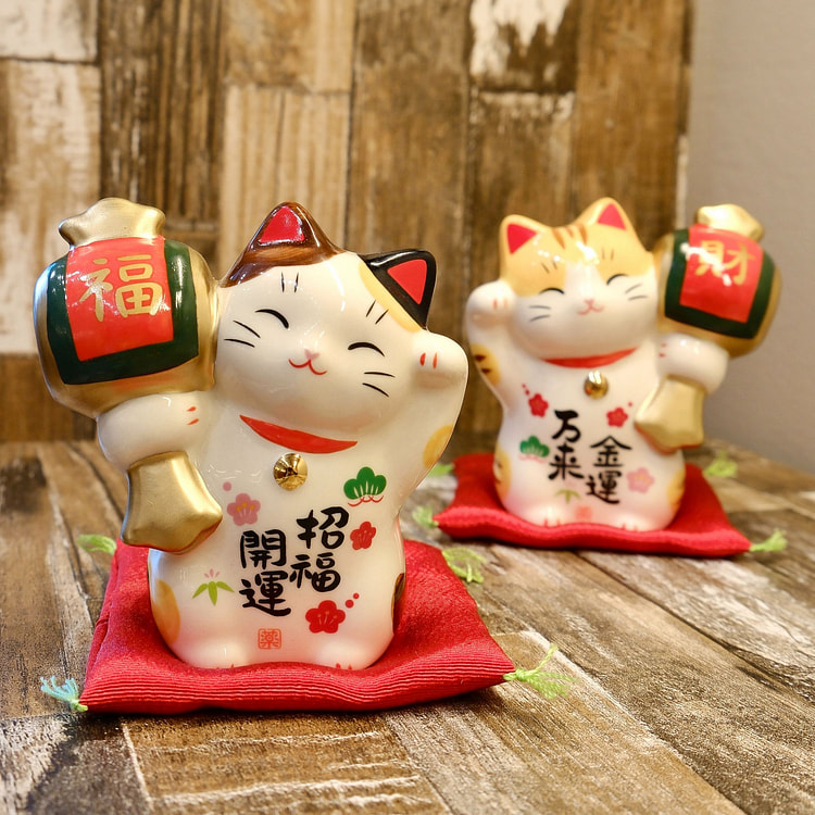 日本 药师窑 H9cm 招财猫（礼盒装）- 招福 1 个