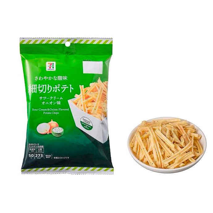 Potato Chips Snack Sour Cream Seven Eleven 50g 1 each