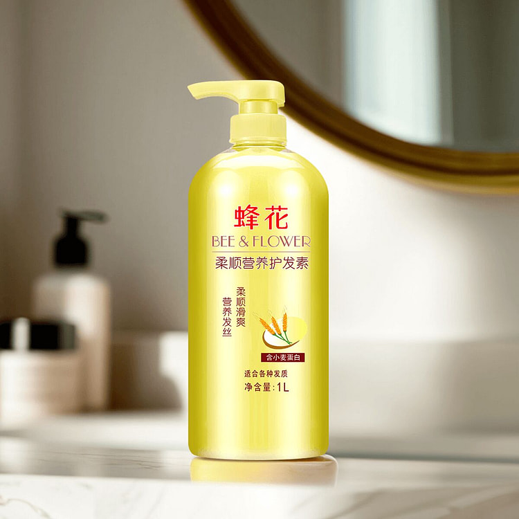 蜂花 小麦蛋白柔顺营养护发素 1L 1 份