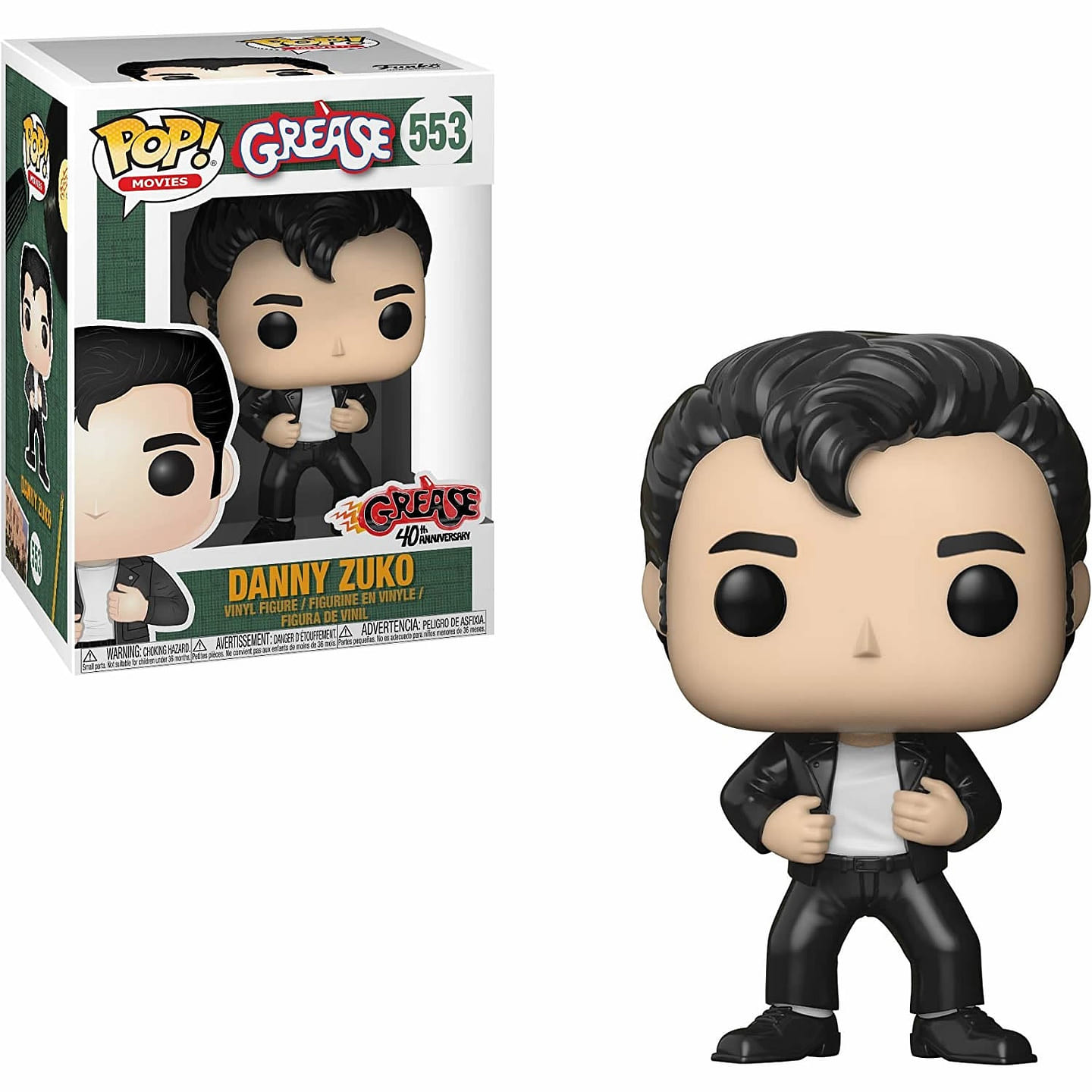 Funko POP! Grease 40th Anniversary – Danny Zuko Pop Figure 1 count