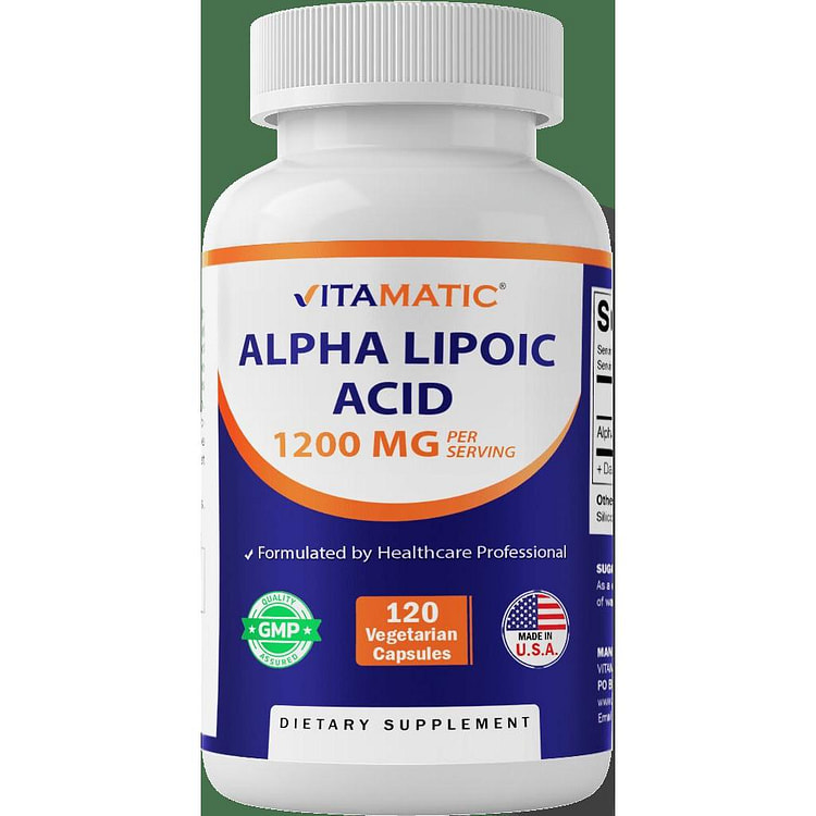 Vitamatic Alpha Lipoic Acid 1200mg, 120 Capsules