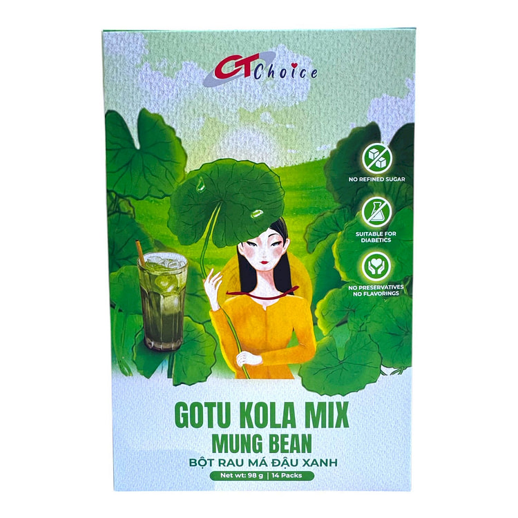 CT Choice Gotu Kola Mix Mung Bean Powder Rau Ma 1 box