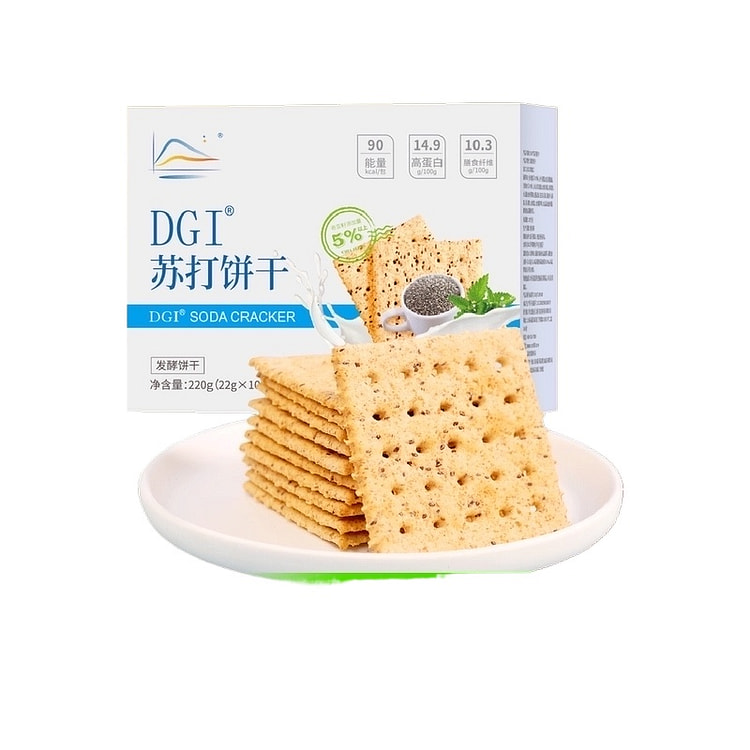 Dgi whole wheat soda biscuit salty 220g * 1 box
