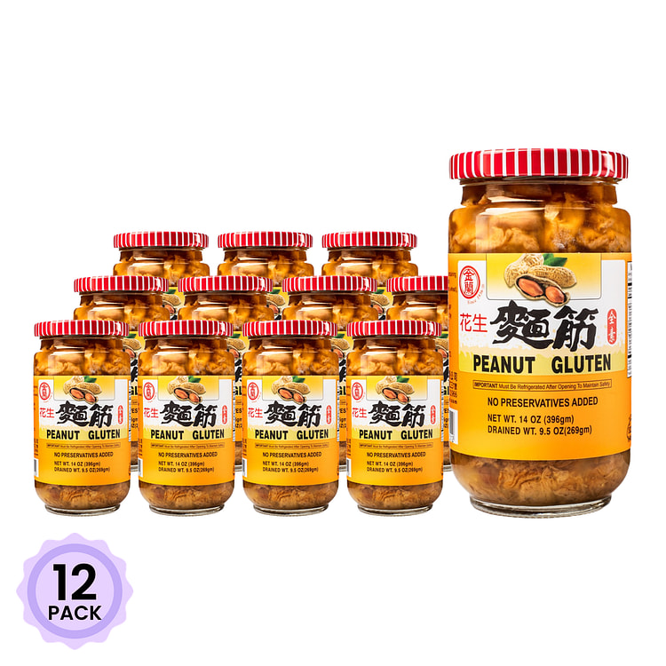 金兰 花生面筋 14 盎司*12 包