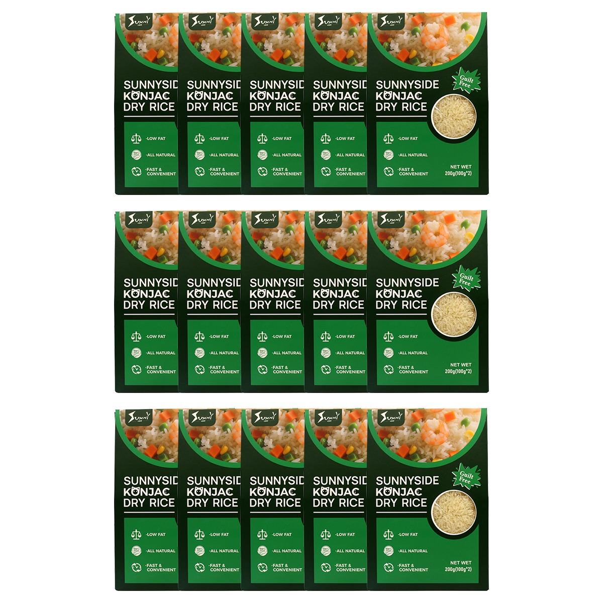 Sunnyside Konjac Dry Rice 15 Pack 200 g*15 pack