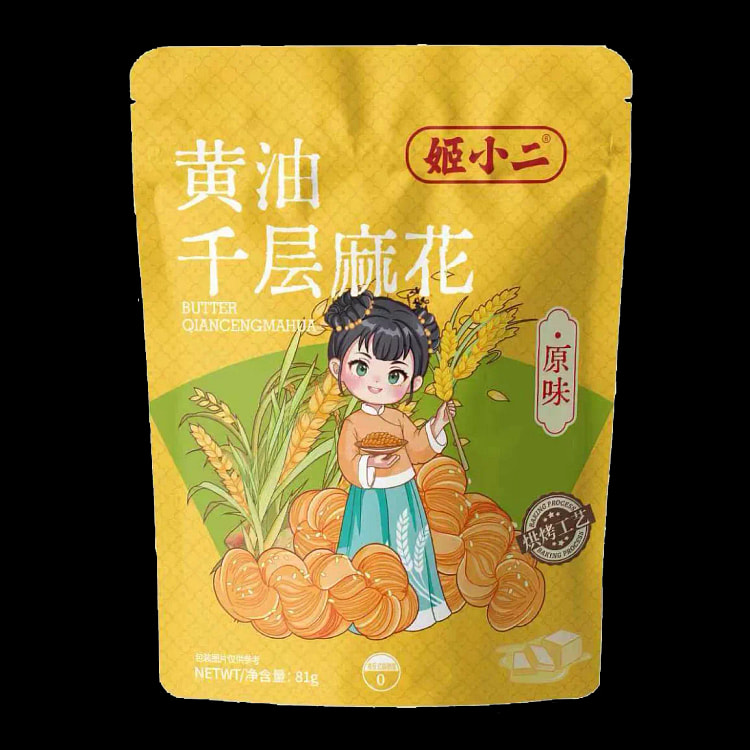 Ji Xiaoer Original Flavor Butter Layered Twist 81g 81 g
