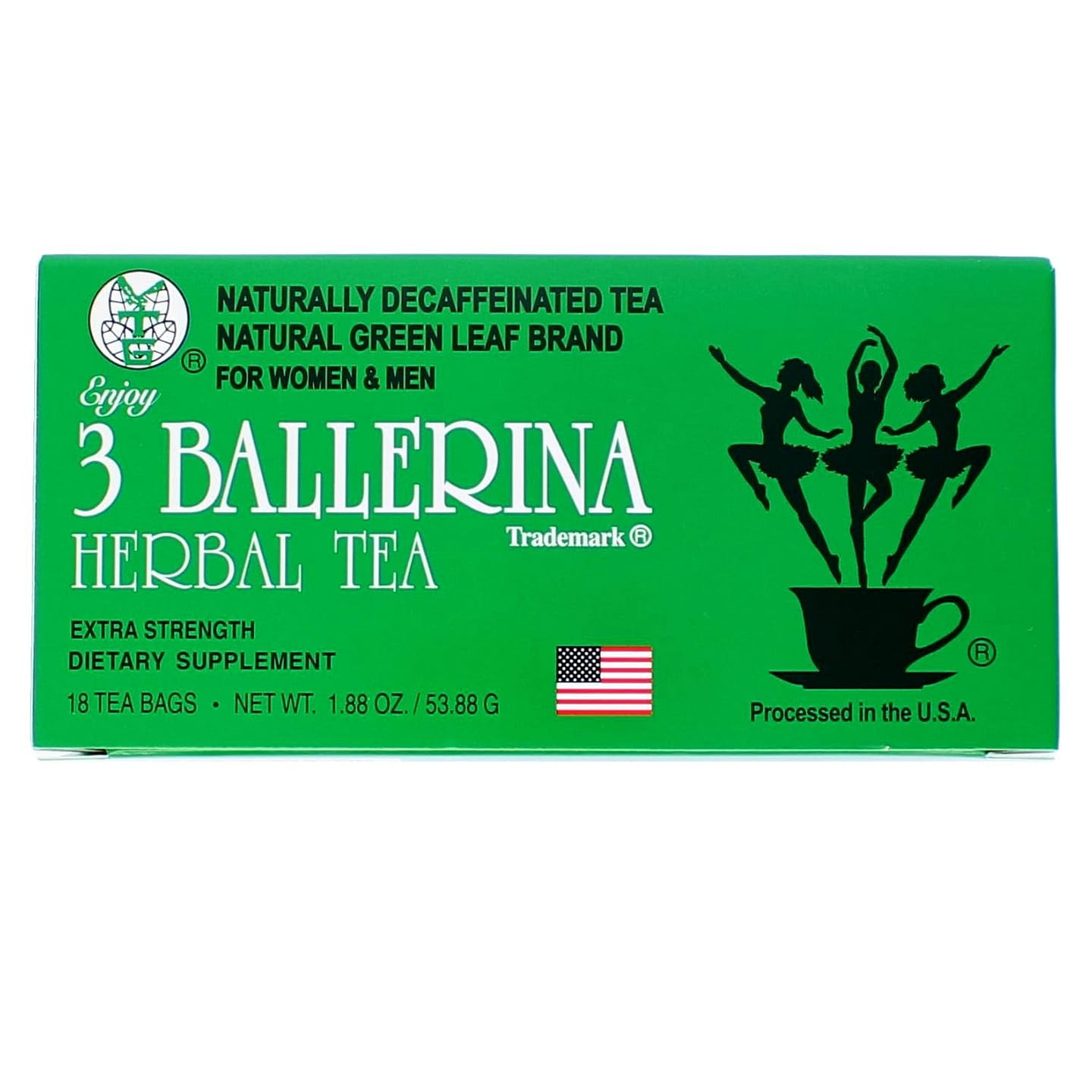 3 Ballerina Tea Extra Strength 18 bags 1 each