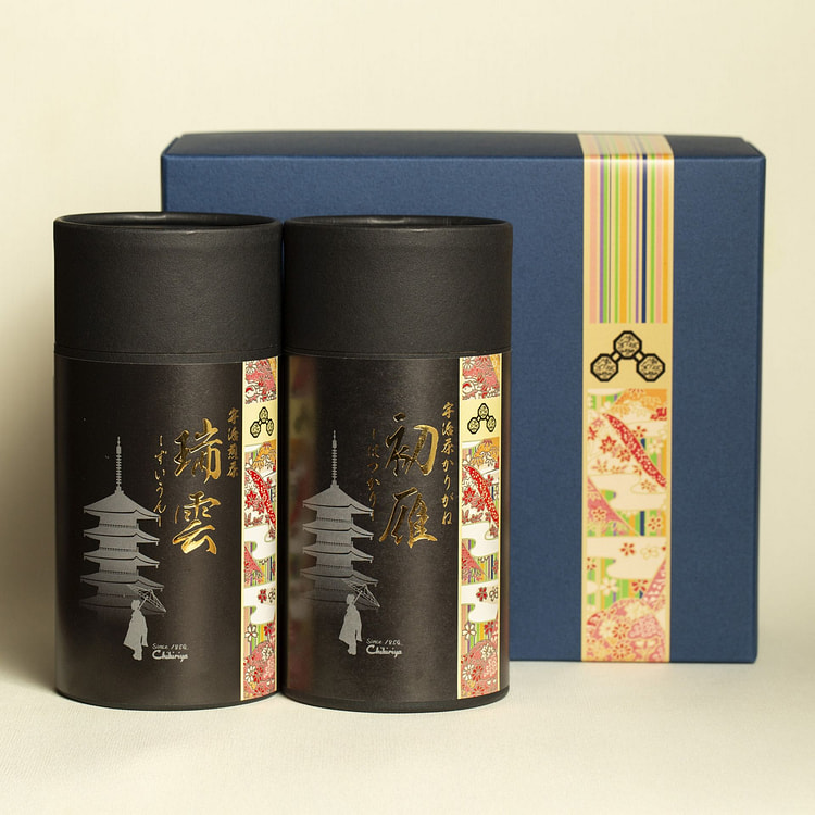Chikiriya Premium - Tea Box Uji-Kyoto: Sencha & Karigane - 8.47oz