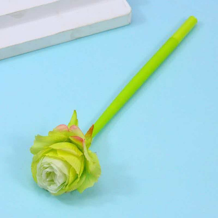 可爱软硅胶玫瑰花笔绿色1支 50 克