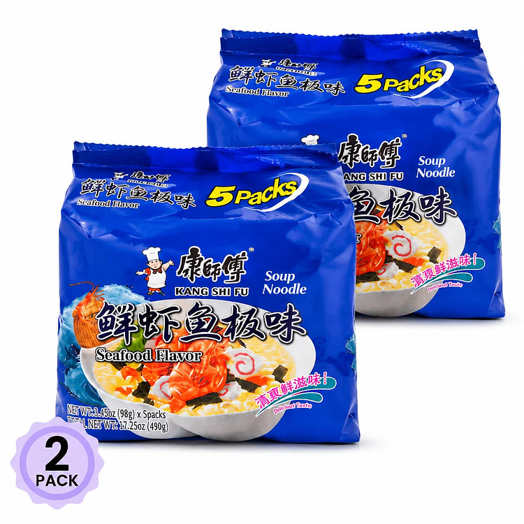 康师傅海鲜方便面 2包 98 克