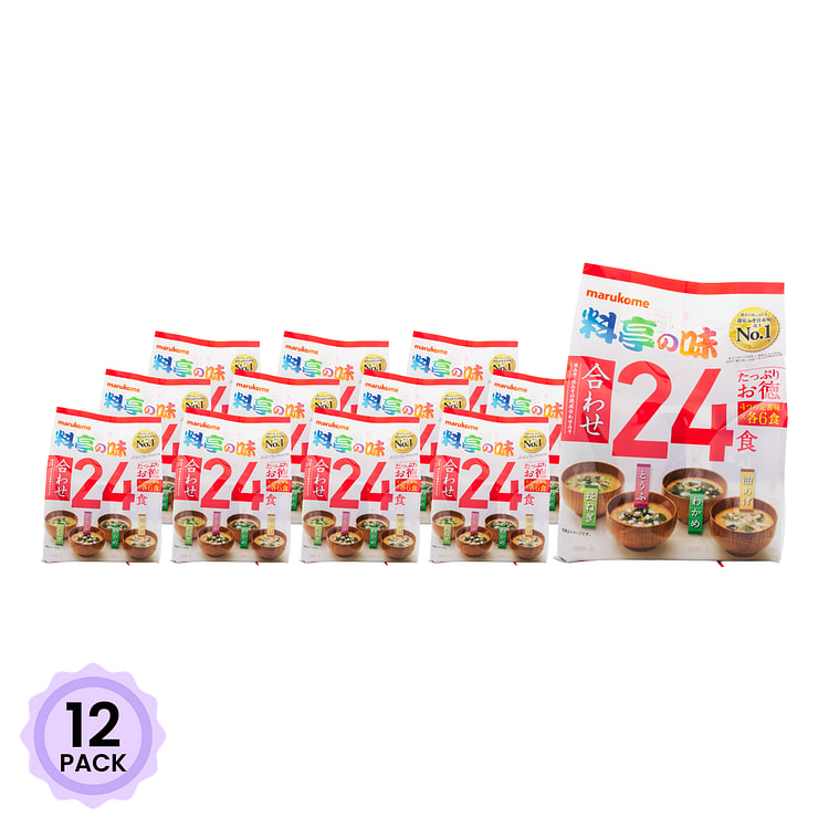 Marukome Instant Miso Ryotei 24pcs 15.5 oz*12 pack
