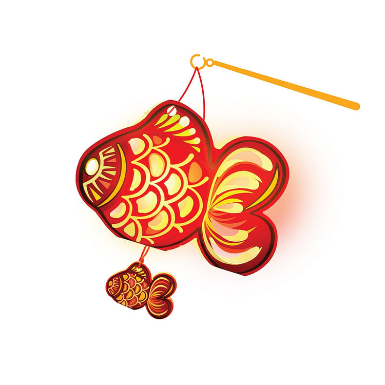 Ikachi Tiny Fish Lantern 1 each