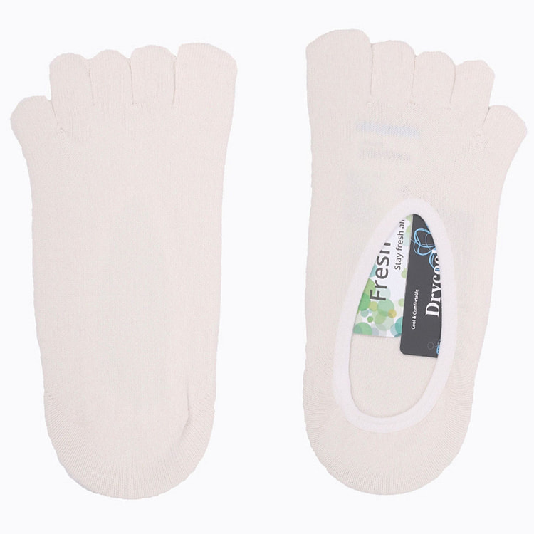 FEETO Performance Toe Socks Low Cut-Cream