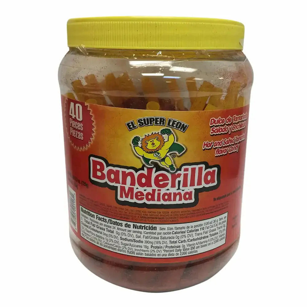 El Super Leon Banderilla Mediana Jar 40 ct – Case – 8 Units 1 each
