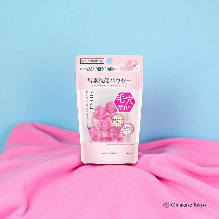 Suisai Beauty 透明粉红洁面粉试用装