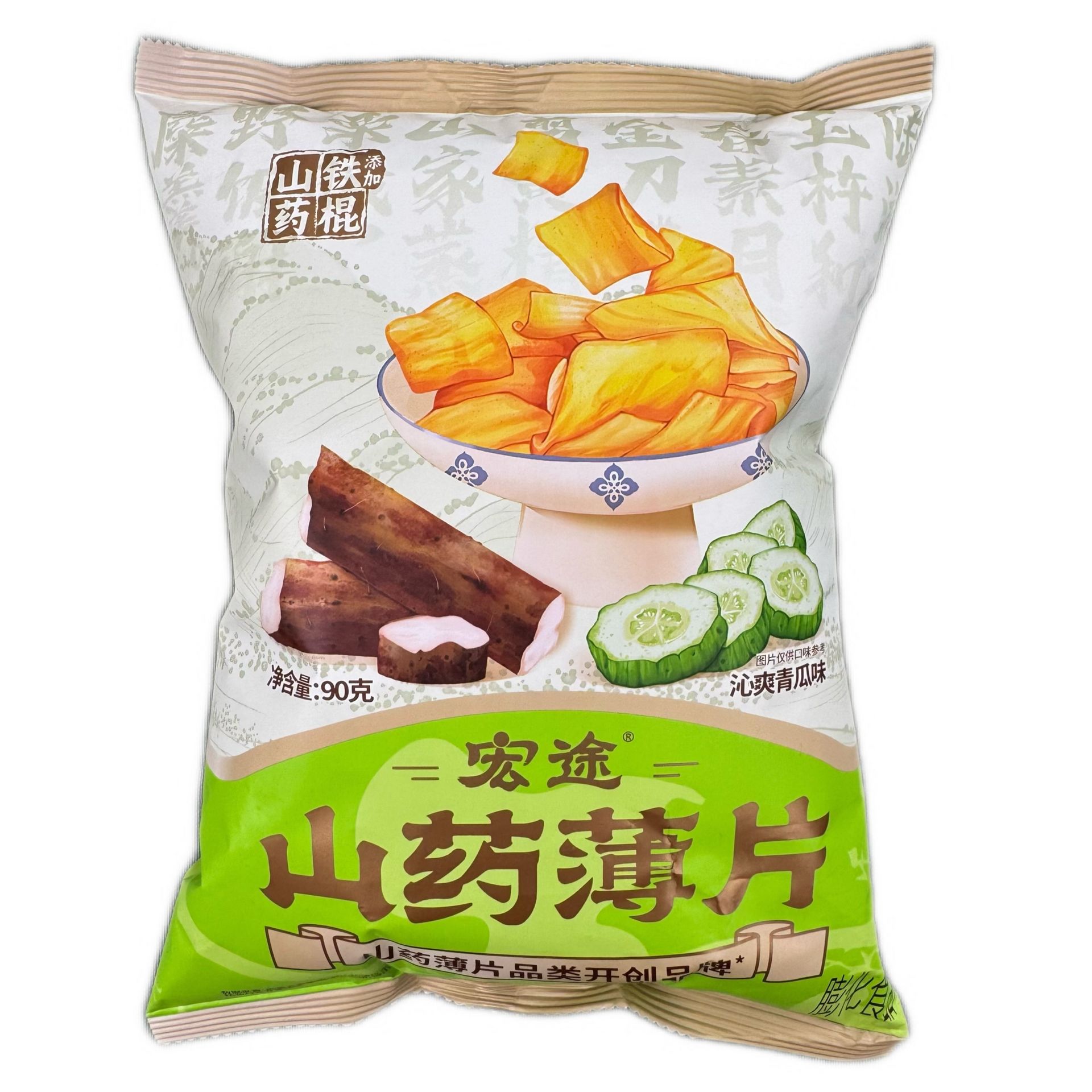 Hongtu Yam Slices 90g Refreshing Cucumber Flavor 90 g