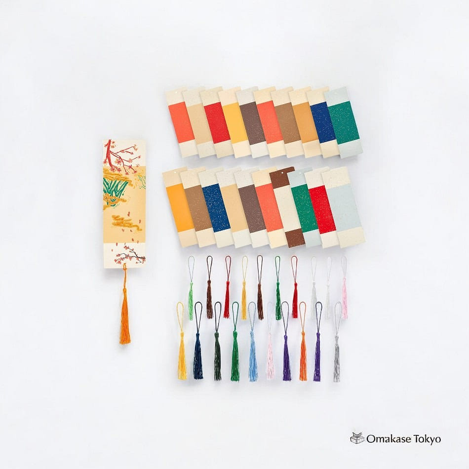PH PandaHall Japanese Style Paper Bookmarks Set 140 g