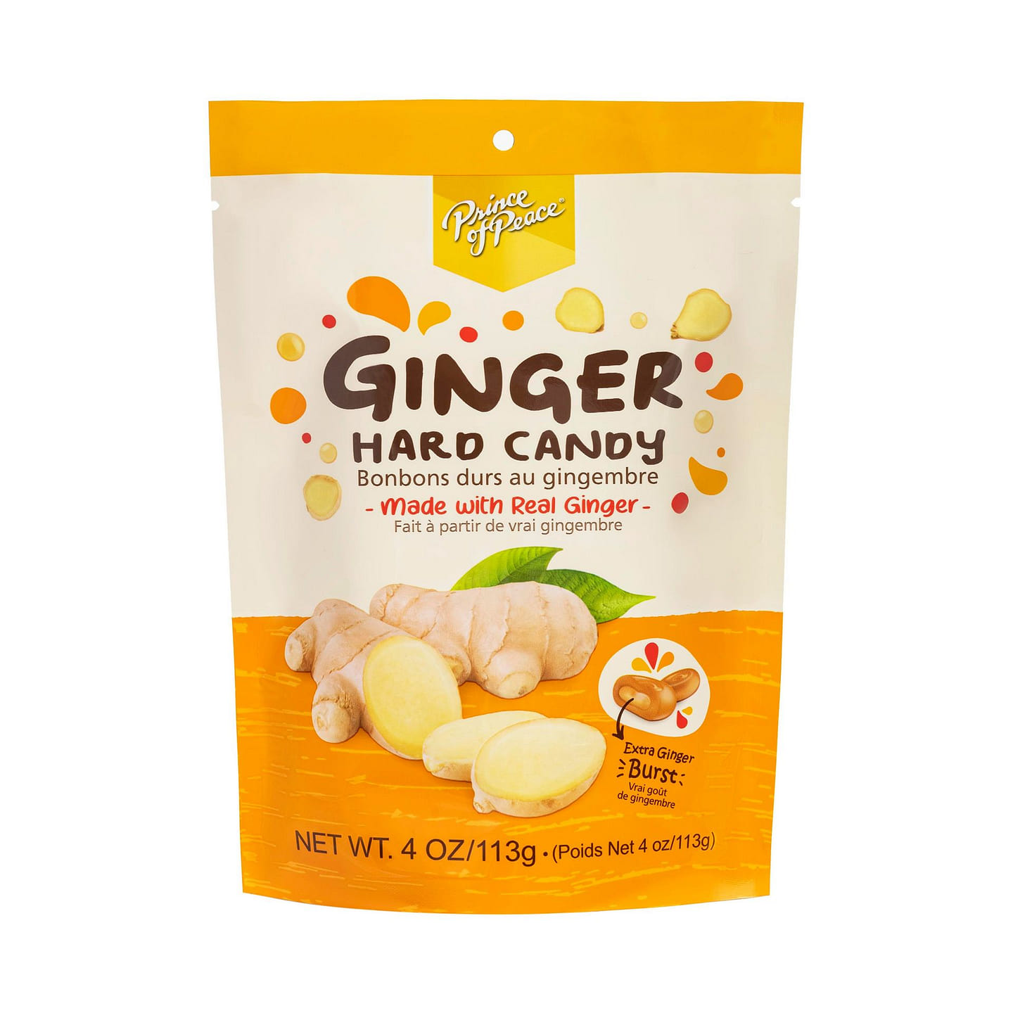 Prince of Peace Ginger Hard Candy, 4oz 1 each