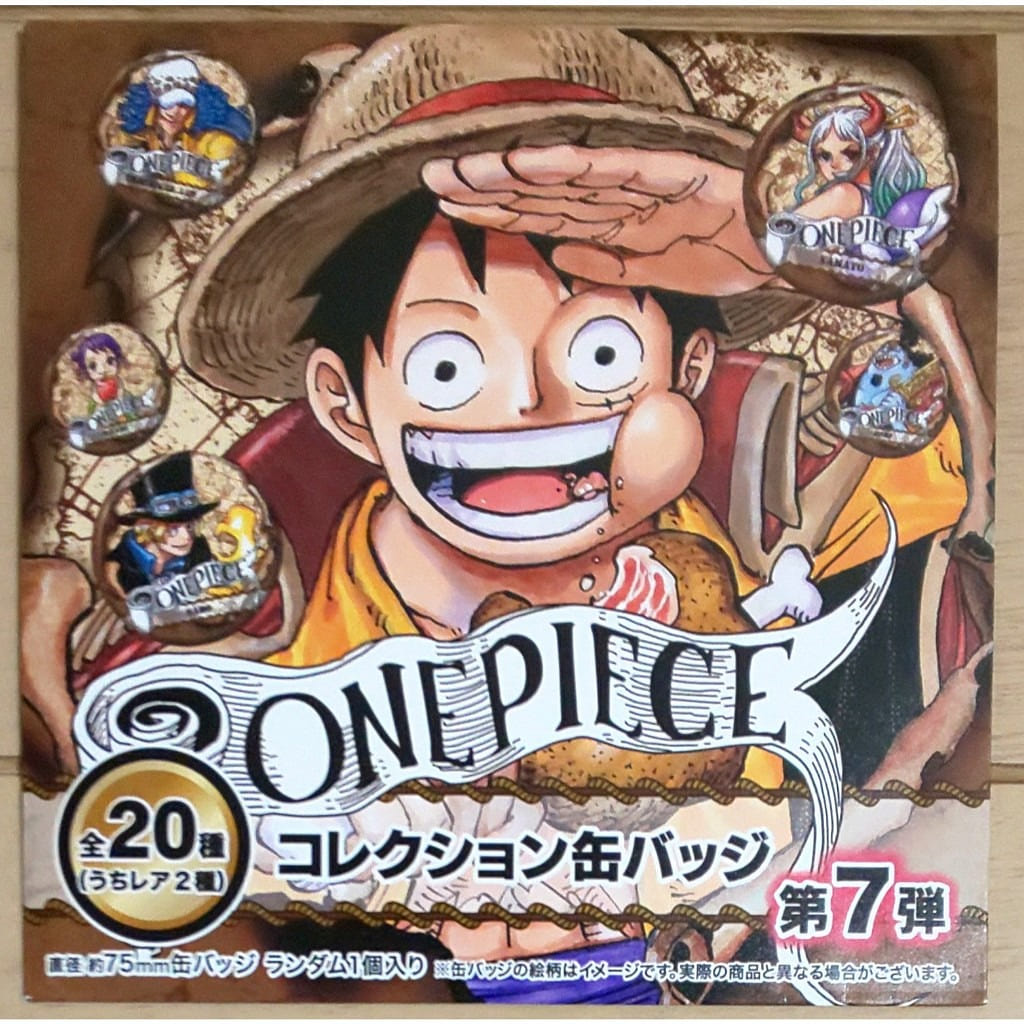 One Piece Collection Can Badge Vol. 7 (All 20 types / Random 1 included) 1 each