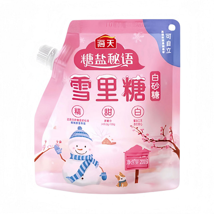 海天 白糖雪里糖白砂糖烘焙雪里糖  200g*1袋 200 克