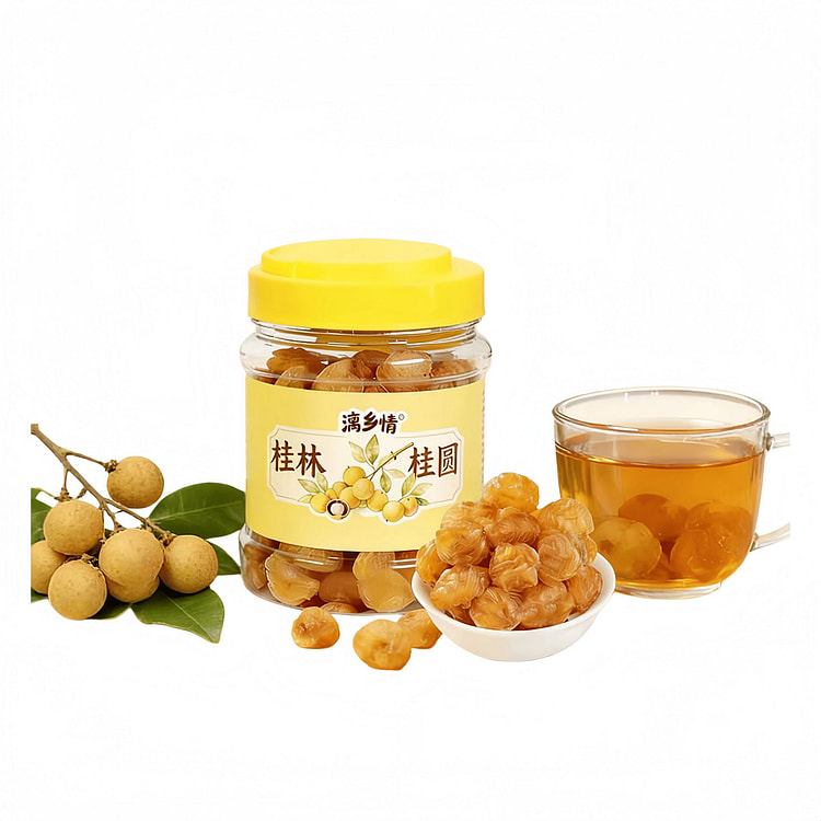 广西特产桂林桂圆干肉无核龙眼干白罐100g*1罐 100 克