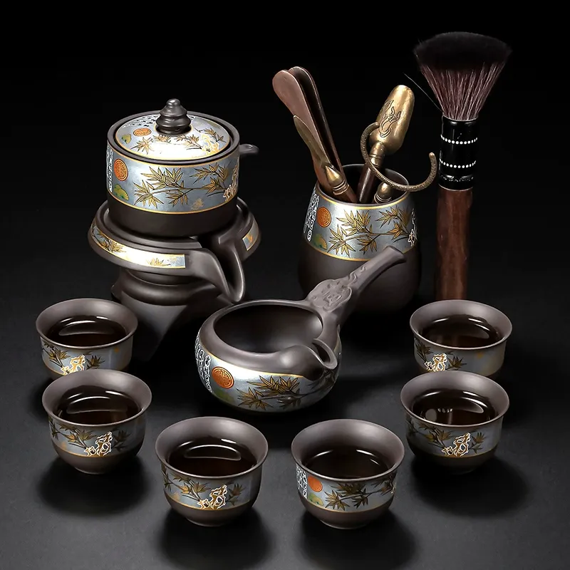 Get Purple sand tea set six cups tea ceremony 1 set 1 pack Delivered ...