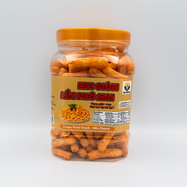 Tri-Foods Crispy Pasta Snack Mix Cheese 1 Jar 500 g