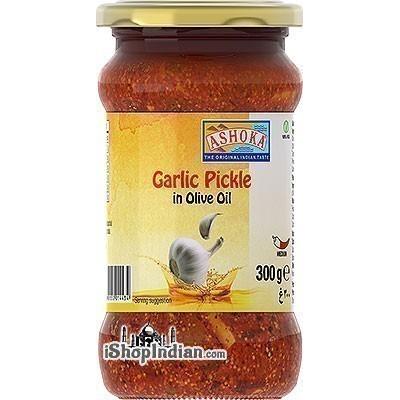 Ashoka Garlic Pickle in Olive Oil, 10.5 oz bottle 10.5 oz