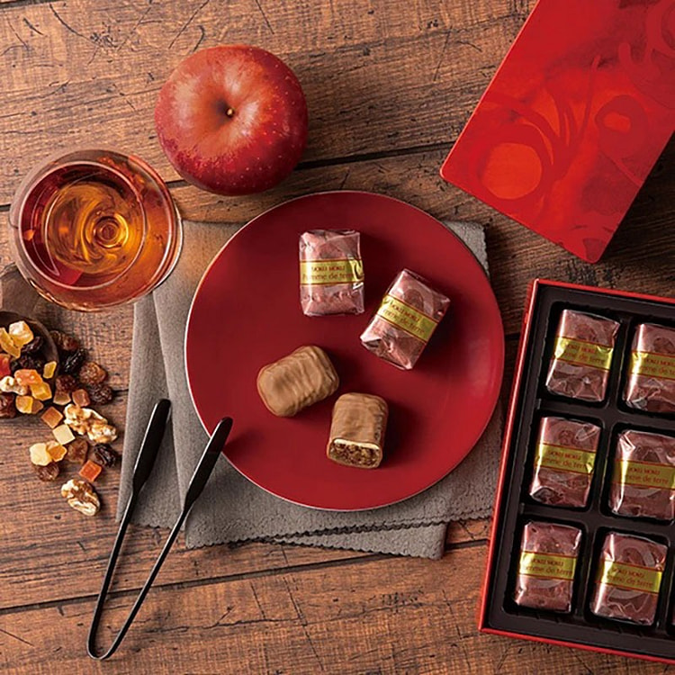 YOKUMOKU朱古力酒香干果夹心蛋糕饼干 6枚入 1 盒