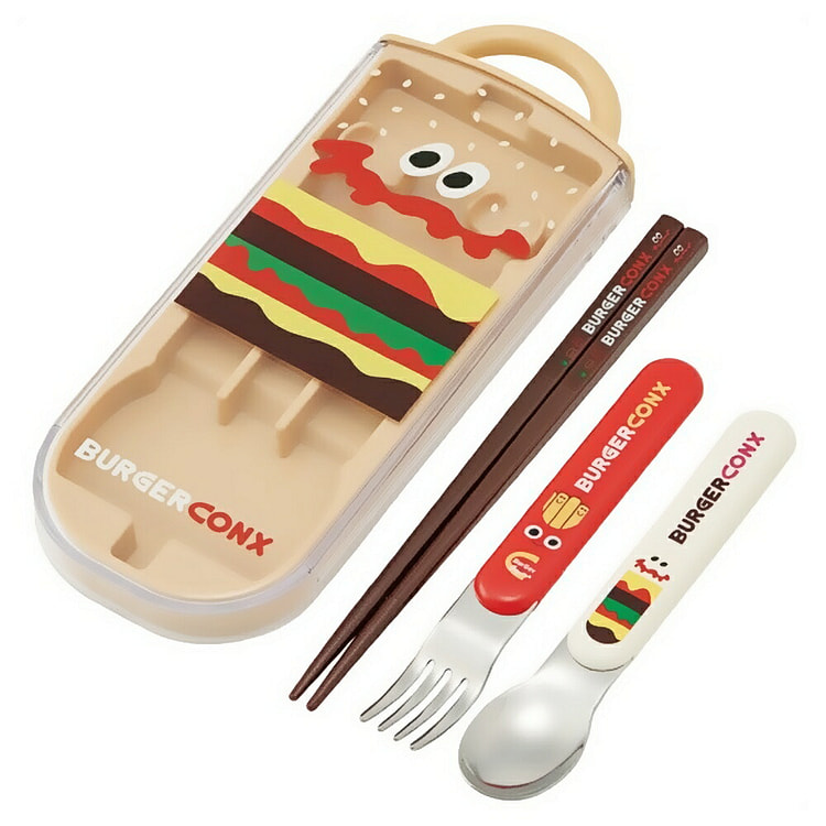 Skater BURGER CONX 餐具三件套
