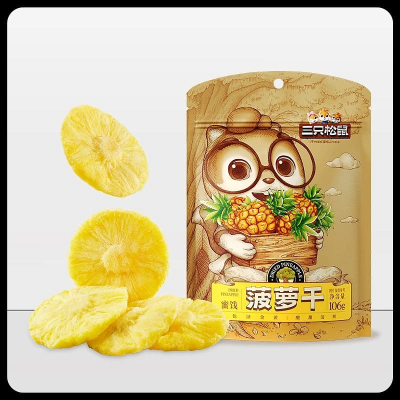 三只松鼠_菠萝干106g 106 克