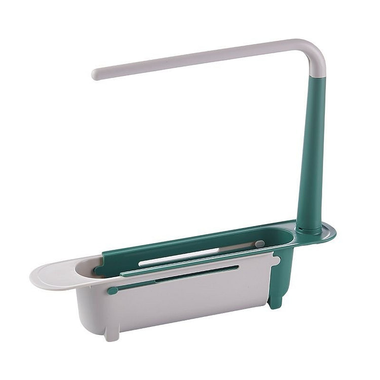 Telescopic Sink Storage Rack Green 1 count