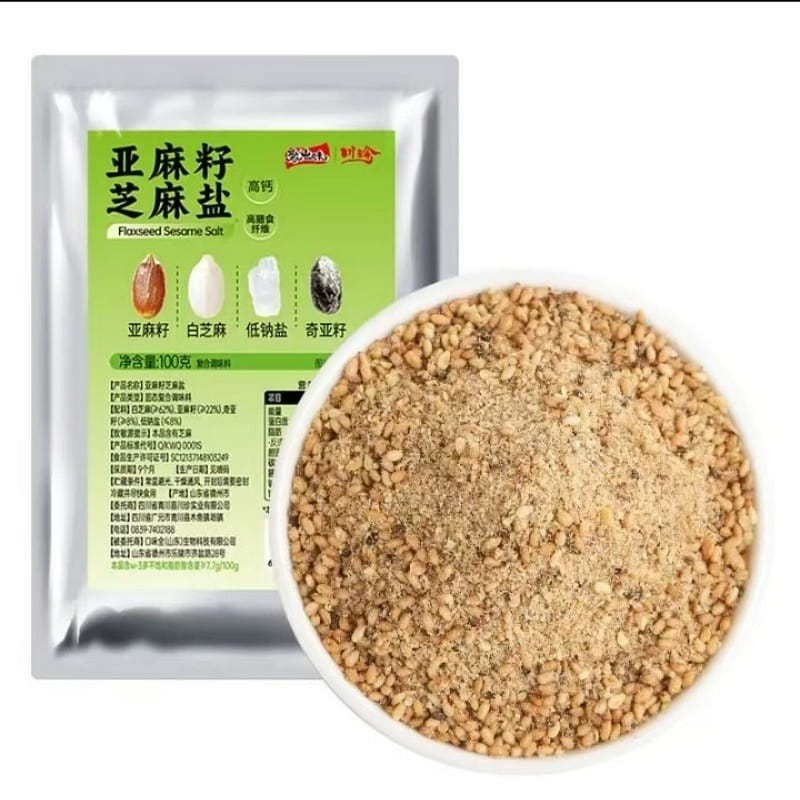 Chuanzhen Flaxseed Sesame Salt Seasoning 100g 100 g