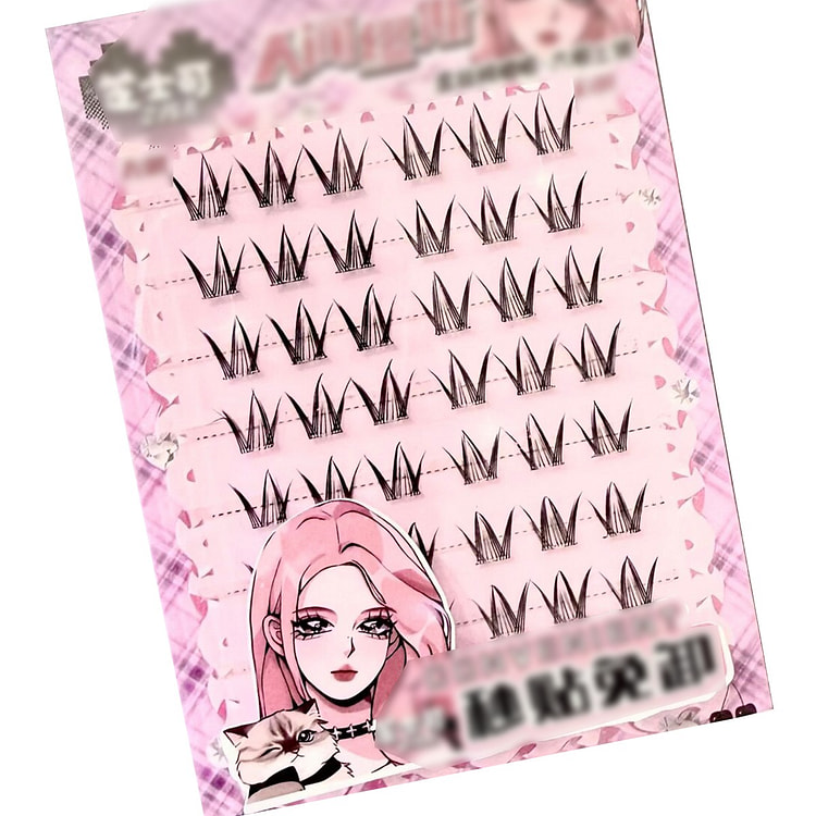 Non-adhesive false eyelashes Muse Lashes F 1 box