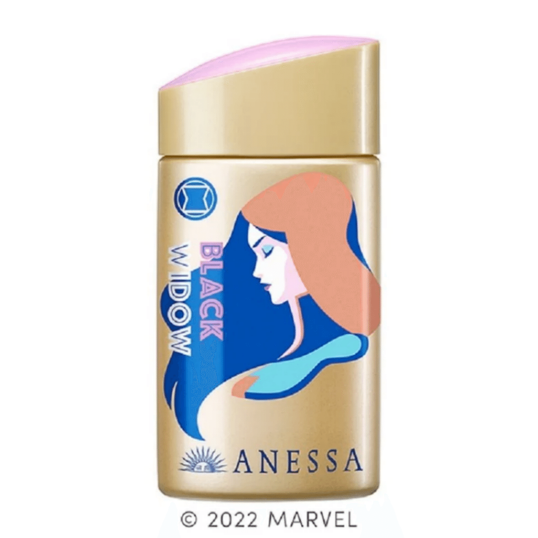 Anessa Sunscreen Gold Bottle 2022 Marvel Edition PF50 PA++++ 60ml Black Widow 1 count