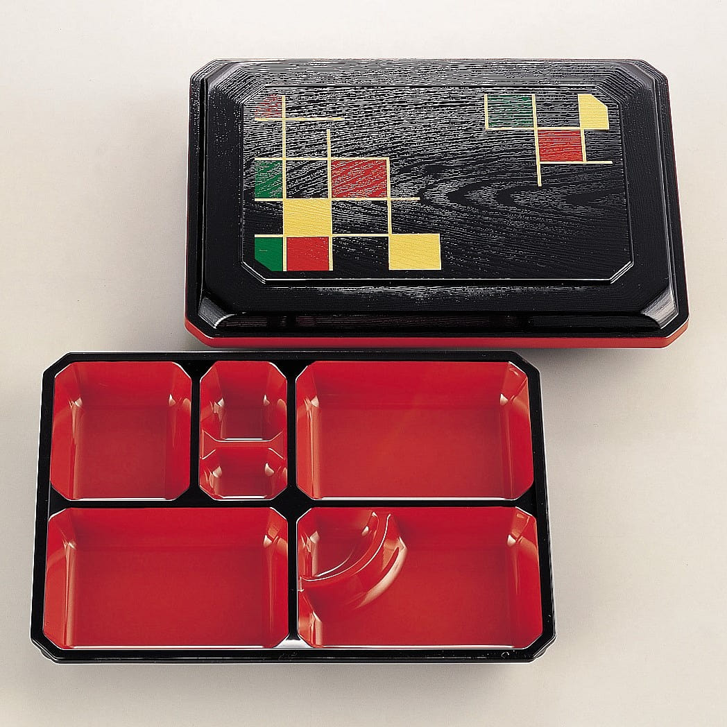 Lunch box from Japan, 13.1x 9.5 x2.1 H, 1 piece 1 each