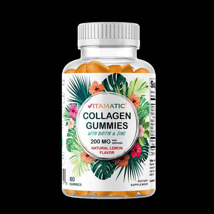 Hydrolyzed Collagen Gummies - 200mg - 60 Gummies