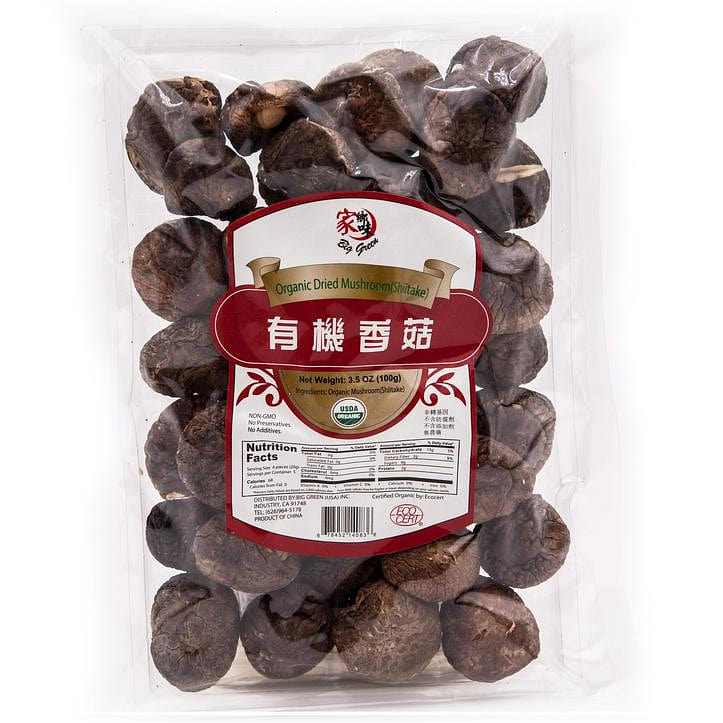 Organic Dried Mushroom (Shiitake) 3.5 oz