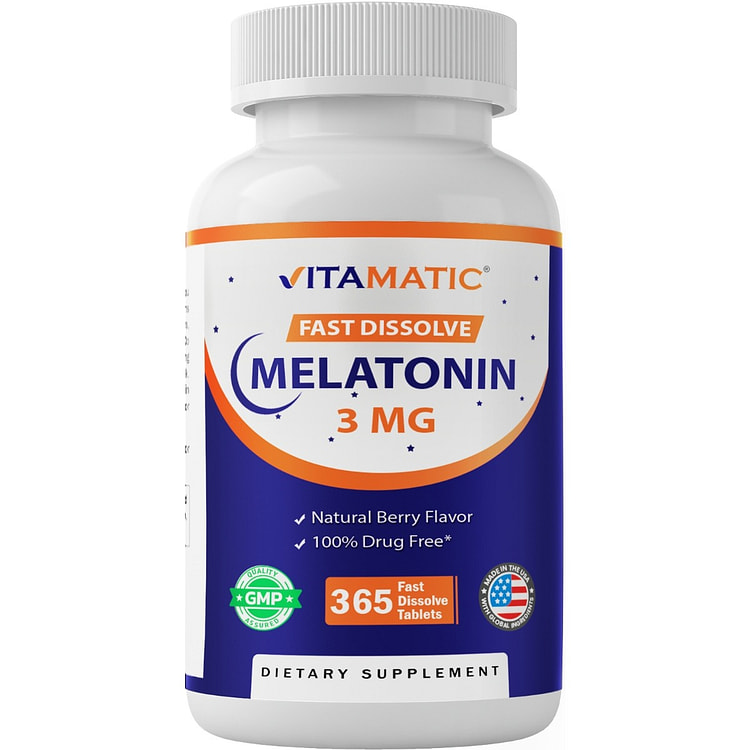Melatonin 3mg - 365 Fast Dissolve Tablets