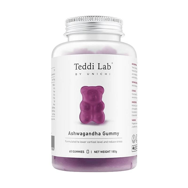 Unichi Ashwagandha Gummy Grape Flavour 60 count 1 bottle