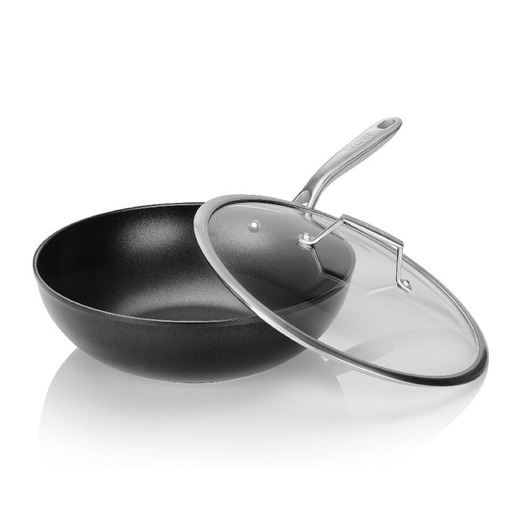 TECHEF Onyx - 12 Inch Wok/Stir-Fry Pan with Cover