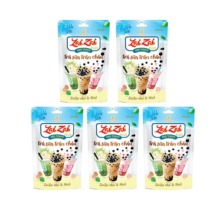 [Duc Hanh] Zai Zai Plus Milk Tea Jelly 11.36oz x5 5 count