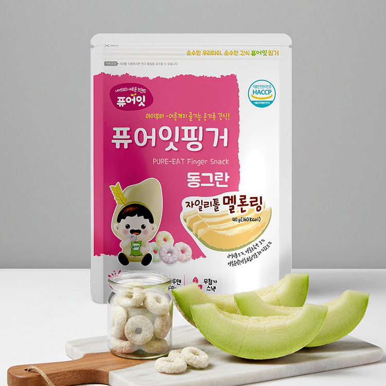 Finger Round Xylitol Fruit Ring Melon 40 g