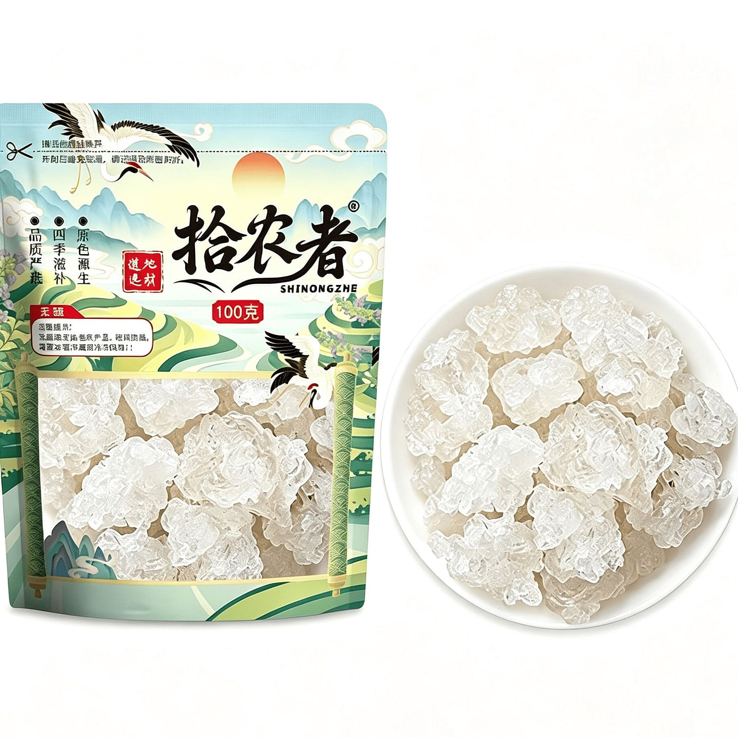 100g of shredded snow swallow 100 g