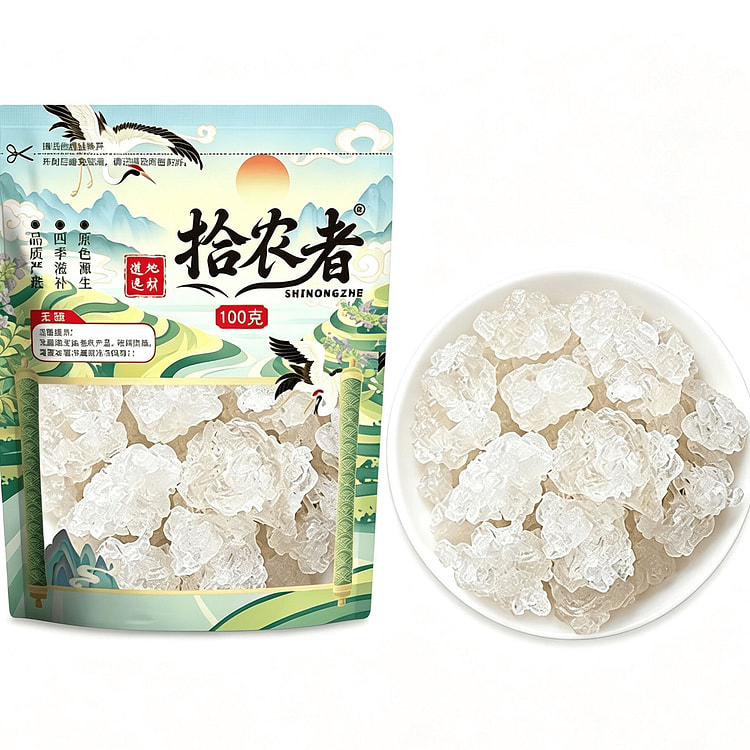 拾农者云南拉丝雪燕自然无熏硫干货100g 100 克